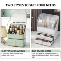 Produits phares Organisateur de maquillage en plastique de luxe léger de très grande capacité avec tiroirs Organisateur de maquillage