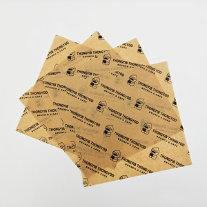 Custom Logo <b>Red</b> Coated Virgin Eco-Friendly Hamburger Sandwich Wax Baking <b>Paper</b> Food Grade Oil-proof Disposable <b>Wrapping</b> 30X40cm - Product Image 6