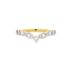 Anello <span class=keywords><strong>Tiara</strong></span> in oro vermiglio diamante 925 in argento Sterling - Product Image 1