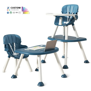 Sillas De Comer Para Bebés Sillas altas de comedor para bebés y elevadores Silla alta convertible para alimentación de bebés 3 en 1 - Product Image 1