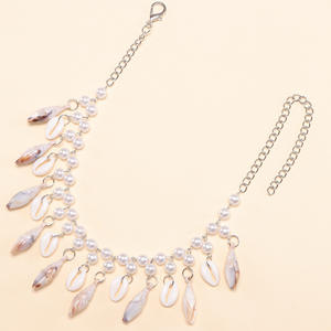 Collier bohème d'été avec coquillages et perles d'imitation, pendentif multicouche, bijoux de mode pour femmes - Product Image 6