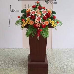 Realista seda blanco rojo rosas pasillo artificial flores corredor boda Navidad evento telón de fondo Decoración - Product Image 4