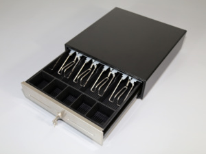 Cerradura electrónica automática <span class=keywords><strong>de</strong></span> Metal para llaves, caja registradora <span class=keywords><strong>inteligente</strong></span> negra con 4 billetes - Product Image 3