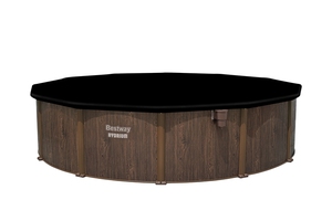 Bestway 561CS Hydrium-piscina portátil <span class=keywords><strong>de</strong></span> acero para exteriores, piscina familiar sin fin, precio al por mayor, pintura <span class=keywords><strong>de</strong></span> madera - Product Image 3