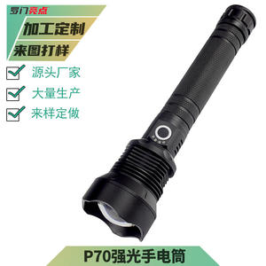 Lampe torche LED Luomen P70 en aluminium avec zoom, 248 mm, rechargeable, lumière blanche haute intensité pour extérieur - Product Image 5