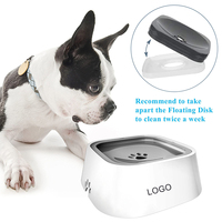 Bol à boire pour animaux de compagnie, design flottant, écologique et réutilisable, pot d'eau en acier inoxydable sans déversement pour chats, chiens, intérieur et extérieur, OEM