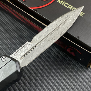<span class=keywords><strong>Couteau</strong></span> de poche pliable en acier <span class=keywords><strong>Damas</strong></span> portable d'usine, manche en alliage de zinc, <span class=keywords><strong>couteau</strong></span> tactique de survie pour le camping en plein air, la chasse - Product Image 5
