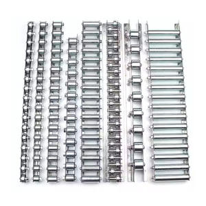 Personalizado Langle Almacén estante deslizante riel de flujo de acero al carbono ruedas transportador de rodillos de pista para el transporte de paletas - Product Image 4