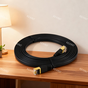 Kexint tốc độ cao 10gbps 600MHz che chắn 25ft RJ45 Cat 7 cáp <span class=keywords><strong>Ethernet</strong></span> cho ps5/4/3 Xbox Modem Router Lan - Product Image 3