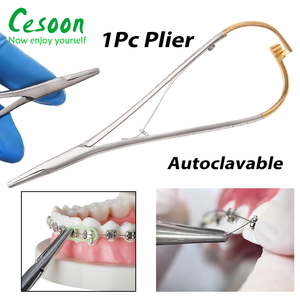 Pinza manual para agujas dentales, alicate Mathieu para ortodoncia, anillo elástico de goma, soporte de acero inoxidable para cirugía dental, 1 unidad - Product Image 6