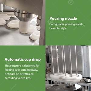 เครื่องเติมน้ำและปิดผนึกก้อนน้ำแข็งอัตโนมัติเครื่องทำซอสแบบจุ่มทำจากพลาสติกโยเกิร์ตศรีลังกากา - Product Image 6