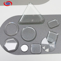 Verre de forme spéciale CNC haute précision 1mm-3mm avec revêtement AR AF AG pour capteur de caméra de maison intelligente, fabricant OEM