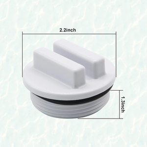 Bouchon antigel pour piscine avec joint torique en PVC blanc résistant à la corrosion pour utilisation hivernale en piscine gonflable - Product Image 3