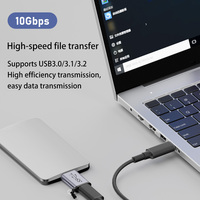 Conector adaptador Micro B USB C 3,0 macho a tipo C hembra para disco duro externo Cable HDD
