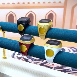 Anneau de prière intelligent pour le culte arabe Point de comptage vers la <span class=keywords><strong>Mecque</strong></span> Affichage de l'heure Rappel de prière <span class=keywords><strong>Boussole</strong></span> Compteur musulman R100 Anneau intelligent 2024 - Product Image 2