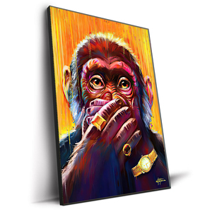 Serie <span class=keywords><strong>de</strong></span> Arte Mural <span class=keywords><strong>de</strong></span> Graffiti <span class=keywords><strong>de</strong></span> Diseño <span class=keywords><strong>de</strong></span> Moda 4, Pósteres <span class=keywords><strong>de</strong></span> <span class=keywords><strong>Gorila</strong></span> <span class=keywords><strong>de</strong></span> Lujo, Pintura <span class=keywords><strong>de</strong></span> Dibujos Animados Personalizada para Decoración <span class=keywords><strong>de</strong></span> Paredes - Product Image 1