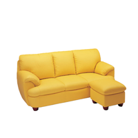 Vente en gros d'usine - Canapé en cuir véritable deux places, modèle ARREDAMENTI 9019, design moderne de haute qualité, pour salon de villa, sur mesure