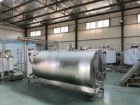 Réservoir de refroidissement horizontal pour lait, refroidisseur de lait en vrac pour l'agriculture laitière, réservoir de réfrigération industrielle, système de refroidissement au glycol