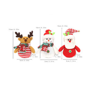 New Design Durable Stuffed Animal Filled With Pp Cotton Stuffed Animal Toy Lovers Santa Claus Plush Toy - Product Image 5