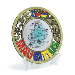 Assiette de récompense personnalisée, Paris, singapour, corée, floride, Maldives, Vietnam, dubaï, Mini plateau en métal, assiettes de souvenirs touristiques - Product Image 6