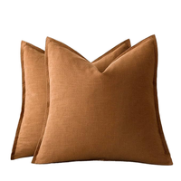 Housse de coussin moderne en coton et lin tissé technique Boho Home Decor Fringe Print Pattern Coussin décoratif pour canapé et hôtel