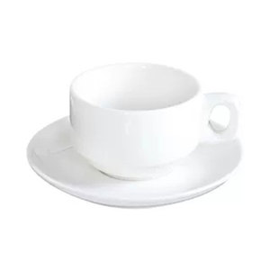 Tazza da Espresso con Piattino 60 ml, Stile Europeo Minimalista, Ceramica Bianca Pura di Grado Commerciale, Logo Personalizzabile, Prodotta a Chaozhou - Product Image 5