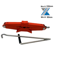 Kit Cric Ciseaux 1T Levage 85mm-330mm pour Urgence Routière YLS09