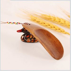 Cuernos de madera zapato logotipo personalizado desgaste zapato ayudante pequeño viaje zapato cuernos para hombres mujeres personas mayores madera niños calzador llavero - Product Image 1