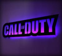 Décoration murale Call of Duty, veilleuse de jeu, néons LED personnalisables, télécommande, alimentation par piles/USB/prise, pour la décoration de la maison et des jeux