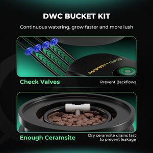 Kit de système de culture hydroponique d'intérieur Mars Hydro 5 gallons DWC avec 2 seaux - Product Image 4