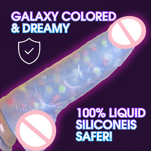 Dildo Realista de Silicona Fluorescente que Brilla en la Oscuridad, Juguete Sexual Suave y Realista para Mujeres - Product Image 1