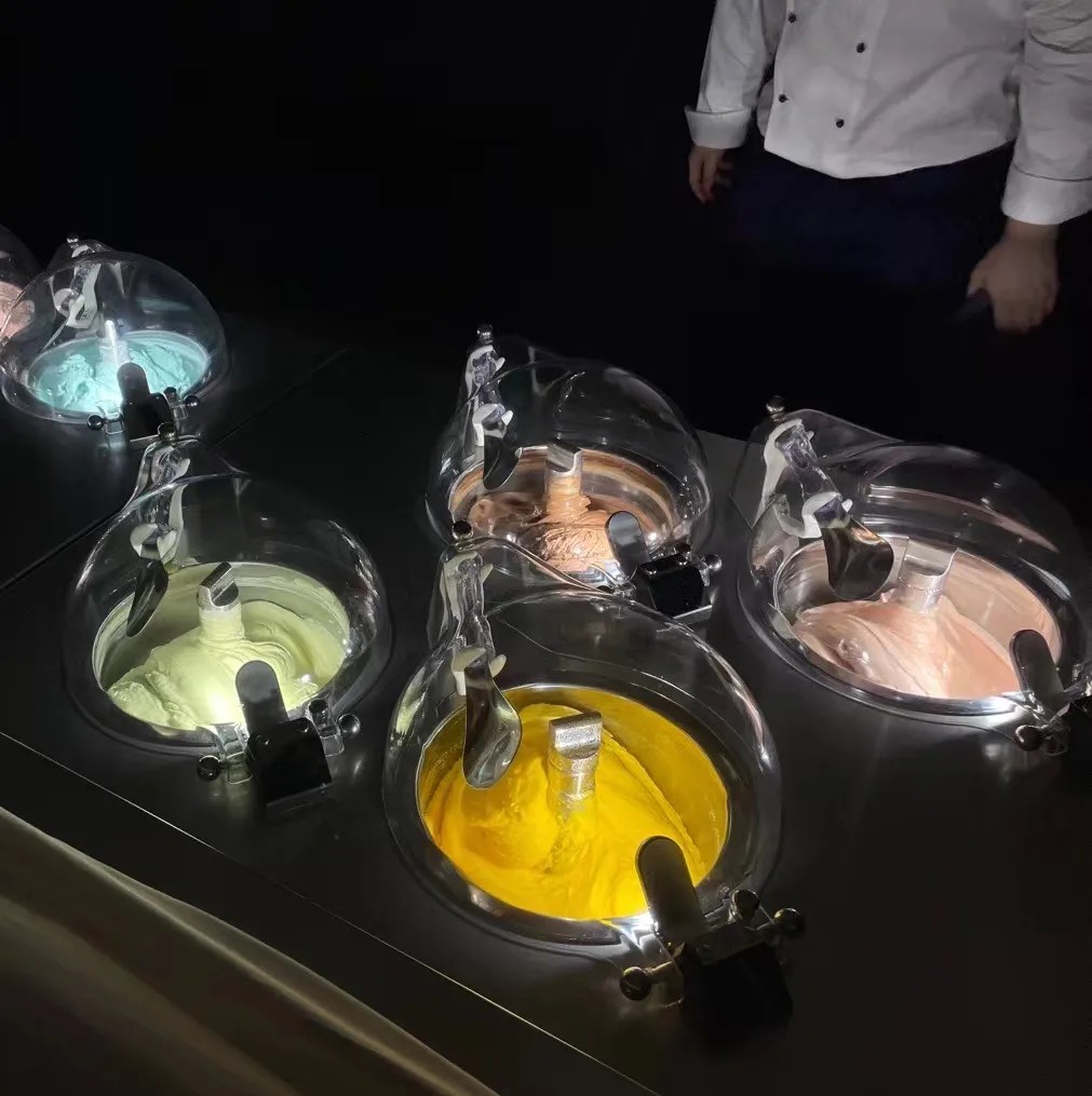Светодиодная лампа, сертифицированная CE, профессиональная экономичная Коммерческая Машина для мороженого, машина для приготовления жёсткого мороженого