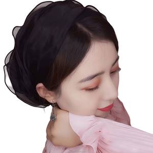 Fashionable Muslim Women's Eco-friendly Four-Season Lace Inner Cap Islamic Ethnic Breathable Solid Color Headscarf - Product Image 6