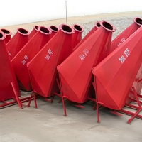 Grue à tour de levage YUNYANG avec trémie en forme de bateau pour chantier de construction, rouge, godet à béton de 1,5-2 mètres cubes, 15 m/h, facile à utiliser