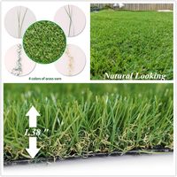 Meistverkaufter Kunstrasen Synthetischer Rasenteppich 20mm Flor Grau Blau Lila Farben - Für Innen- und Gartennutzung Mehrere Farben zur Auswahl
