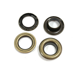 מכירה ישירה מהמפעל, עיניות פליז עגולות איכותיות ללא ניקל, שיני אוהל דו-שכבתיות 0.53 אינץ' (13.5 מ\"מ) - Product Image 3