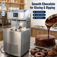 Machine à tempérer le chocolat professionnelle, machine à faire fondre et mélanger le chocolat, acier inoxydable 304, contrôle numérique PLC
