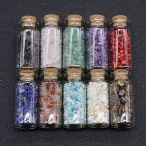 <strong>Jade</strong> Crystal Agate Gravel Carved Eco-friendly Wish Bottle Drifting Bottle Feng Shui <strong>Stone</strong> Degaussing Irregular Twelve - Product Image 2