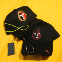Gorra de Béisbol Unisex de Gamuza con Parche de Metal y Pedrería, Envío Rápido, Venta al por Mayor, Gorras de Moda G5, Gorras para Barba, Gorras Rico