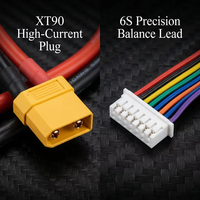 Paquete de Baterías de Iones de Litio 21700 50PL, Ligero, Alta Tasa C, HV 21.6V 6S3P 6S 15000mAh 25C RC, Bajo IR, para Drones UAV