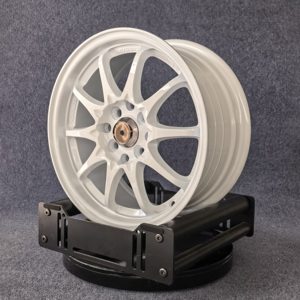 ล้อแม็กซ์อลูมิเนียมอัลลอย A356.2 CE28 ขนาด 15 นิ้ว สีขาว สำหรับรถยนต์, ขอบล้ออัลลอย PCD 4/100/114.3 เหมาะสำหรับ Subaru, Honda Civic - Product Image 2