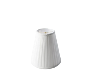 white Vertical Pleated Empire Fabric Lampshade Handmade Pleating Design Replacement <b>Shade</b> for Pure White <b>Square</b> Trapezoid - Product Image 3