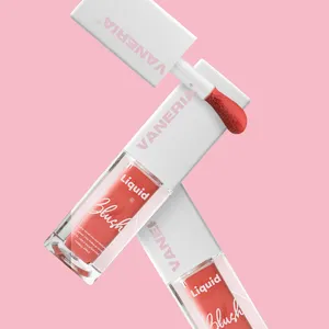 Liquid Rouge sofortiger perfekter Schatten 4 Farben Cheek Tint Make-Up Rouge Creme Eigenmarke natürlicher leichter Rouge