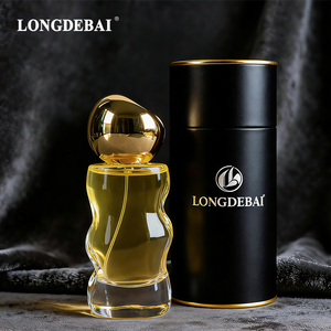 Nouvelle Arrivée Flacon de Parfum Personnalisé Unique à Bouchon Sertissable 30ml 50ml 100ml Flacon de Parfum en Verre Transparent Vide <span class=keywords><strong>Irrégulier</strong></span> avec Boîte d'Emballage - Product Image 1