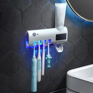 เครื่องจ่ายยาสีฟันอัตโนมัติแบบชาร์จ USB ชุดอุปกรณ์เสริมในห้องน้ำที่วางแปรงสีฟันอัจฉริยะประหยัดพลังงาน - Product Image 3