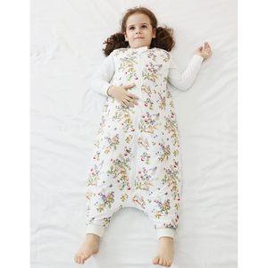 Saco de Dormir para Bebé BambooBud Sin Mangas 1.0 TOG, Manta Vestible con Pies para Niños Pequeños, Invierno, 6 Meses-4T, Algodón Estampado, Fibra de Bambú - Product Image 5