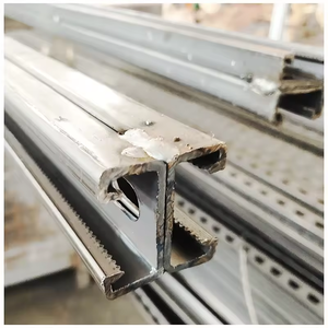 HDG מגולוון גב אל גב 41x21 תקרת מתכת כפולה מרותכת פלדה מרותכת ערוץ עם תעלת תושבת חור c מסילה c פורלין - Product Image 5