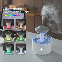 Diffuseur d'arômes en forme de méduse à gouttes d'eau rotatives, télécommande, humidificateur d'air écologique, lumière LED, huile essentielle pour la maison