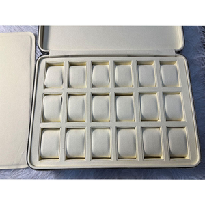 Factory Direct Luxury 18 Slots Leather Watch <b>Box</b> Green Brand Watch Storage Organizer Custom Logo Watch <b>Display</b> <b>Box</b> - Product Image 5