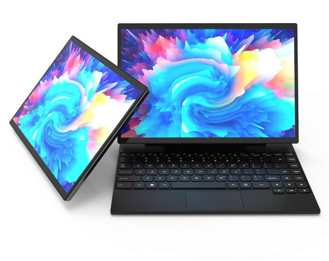 14 Inch Touch Screen Laptop 2 in 1 Student Laptop Intel Celeron N95 With Aluminium Floating Magnetic Keyboard 16GB RAM 2TB SSD